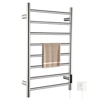 QL električni sušač ručnika s tajmerom, 170W, 800x500 mm - srebrni 1