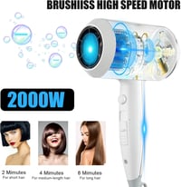 QL Ionos Hajszárító 2000W ThermoProtect Technológiával és Falra Szerelhető Tartóval 3