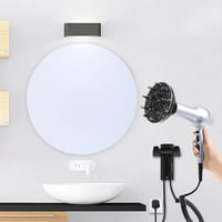 QL Ionos Hajszárító Fali Tartóval és Diffúzorral - 2200W AC Kefementes Motor, 3 Hőfokozat, Ezüst, Szalonminőség 7