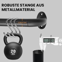 Qlfyuu fekete fém függönykarnis 76-310 cm, 25 mm átmérő, szobához és nappalihoz 3