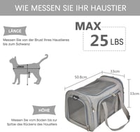 Qlfyuu összecsukható szállítóbox macskáknak és kutyáknak, hordozható szállítótáska 25 kg-ig 2