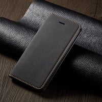 Puzdro QLTYPRI pre Samsung Galaxy S22 Ultra, prémiové flipové peňaženkové puzdro z PU kože s priehradkou na karty, stojanom a magnetickým zatváraním – čierne 6