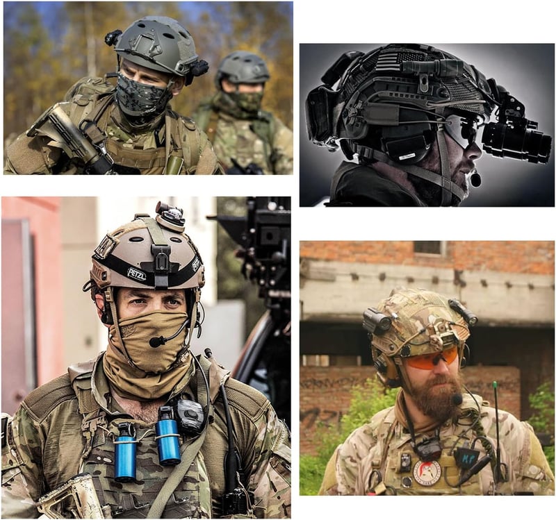 QMFIVE Airsoft Sisak Taktikai Fast Helmet Védőszemüveggel Paintball - Bk