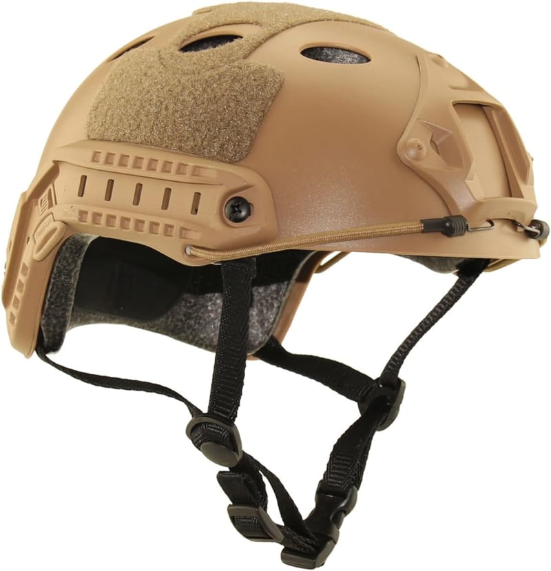QMFIVE Cască Airsoft Tactică Fast cu Ochelari de Protecție Paintball
