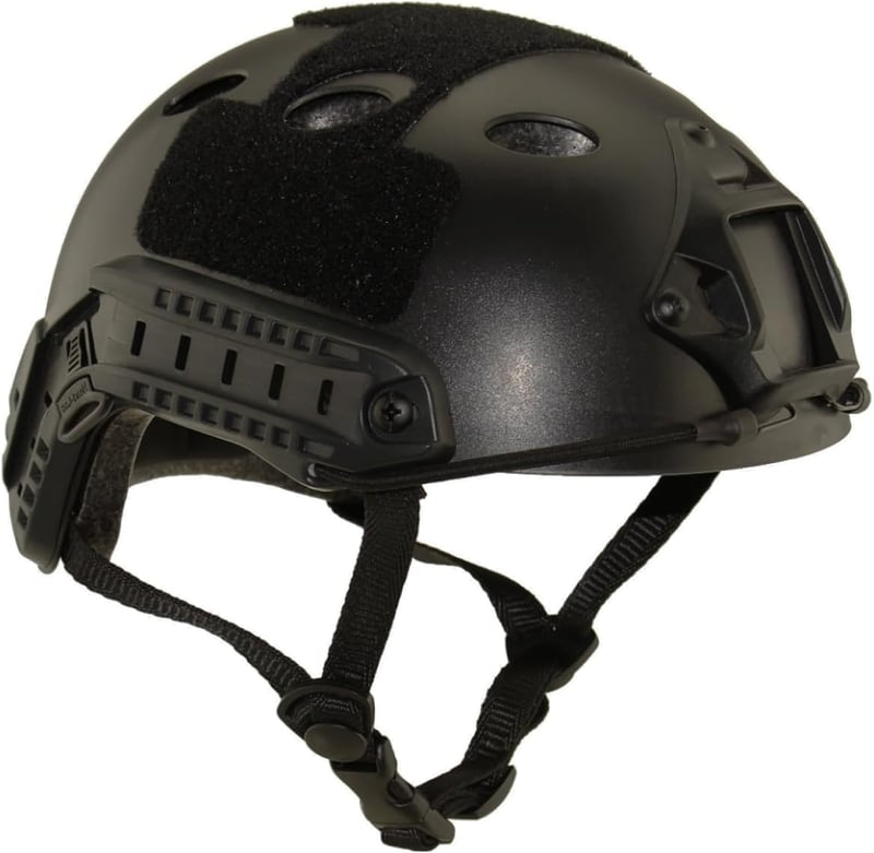 QMFIVE Airsoft Sisak Taktikai Fast Helmet Védőszemüveggel Paintball - Bk