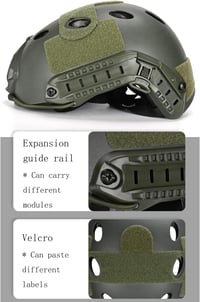 QMFIVE Airsoft Sisak Taktikai Fast Helmet Védőszemüveggel Paintball - Bk 4