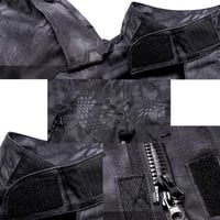 QMFIVE Fekete taktikai BDU egyenruha férfiaknak XXL Soft Air dzseki és nadrág – Army, airsoft, 4