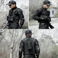QMFIVE MOLLE RRV Taktikai Mellény Pouchokkal Airsoft Vadászat Kiképzéshez - M, tan 6