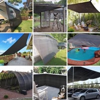 QOFLY Árnyékoló Háló 2x3m Fémkarikákkal - 90-95% UV-Védelem Kerthez, Növényekhez, Üvegházhoz, Teraszra és Tetőre 7
