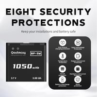 Náhradná Li-Ion batéria Qoutmcuy BL-5M 1050 mAh pre zariadenia Nokia 5610, 5700, 6110, 6220, 6500, 7390, 8600 4