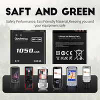 Náhradná Li-Ion batéria Qoutmcuy BL-5M 1050 mAh pre zariadenia Nokia 5610, 5700, 6110, 6220, 6500, 7390, 8600 5