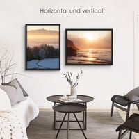 QPQIYIY Súprava 3 kusov fotorámikov 30x40 cm, čierne drevené rámy na fotografie, obrázky a plagáty 5