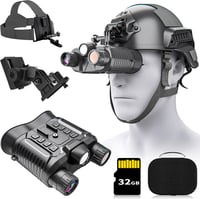 Dispozitiv de vedere nocturnă cu bandă pentru cap QQJIN NV8161, video 4K, 36 MP, 300 m, zoom 8x, card TF 32 GB - negru-gri 1