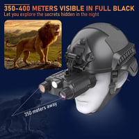 Dispozitiv de vedere nocturnă cu bandă pentru cap QQJIN NV8161, video 4K, 36 MP, 300 m, zoom 8x, card TF 32 GB - negru-gri 5