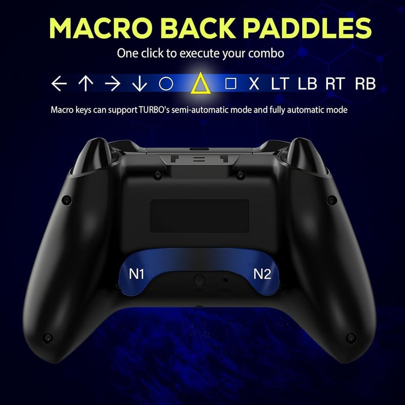 QRD Spark N5 Wireless Gamepad PS5 PS4 PC Android Hall Effect Joystick Gyro Vibráció