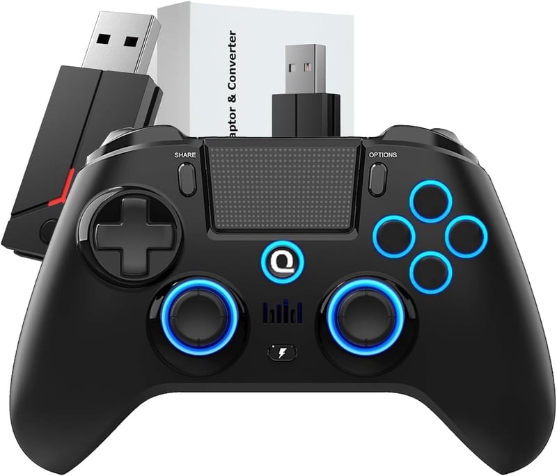 QRD Spark N5 Wireless Gamepad PS5 PS4 PC Android Hall Effect Joystick Gyro Vibráció