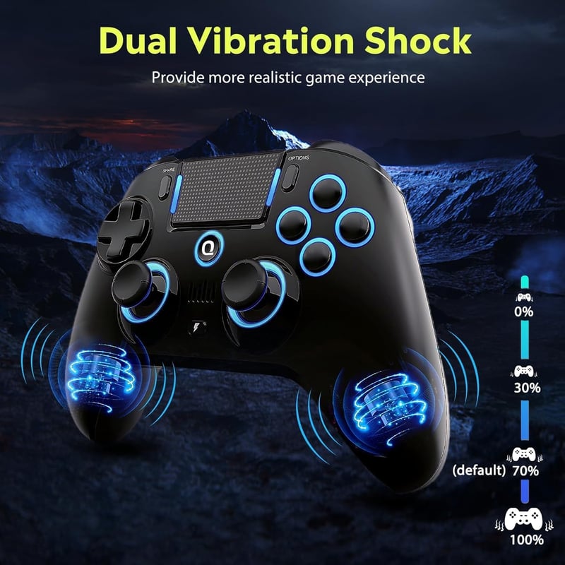 QRD Spark N5 Wireless Gamepad PS5 PS4 PC Android Hall Effect Joystick Gyro Vibráció
