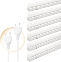 Qsmile LED Konyhai Lámpa 115cm - 6db T5 18W 2200lm 4000K Semleges Fehér Fénysáv, Összekapcsolható, Energiatakarékos Világítás Kapcsolóval, K 1