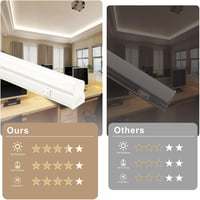 Qsmile LED Konyhai Lámpa 115cm - 6db T5 18W 2200lm 4000K Semleges Fehér Fénysáv, Összekapcsolható, Energiatakarékos Világítás Kapcsolóval, K 5