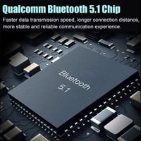 QSPORTPEAK Bluetooth 5.1 Motoros Sisak Headset CVC Zajszűréssel és 3D Hanggal 4