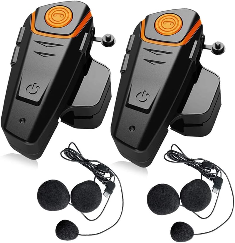 QSPORTPEAK BT-S2 Motoros Bluetooth Headset 1000m Kommunikáció Dupla Csomag