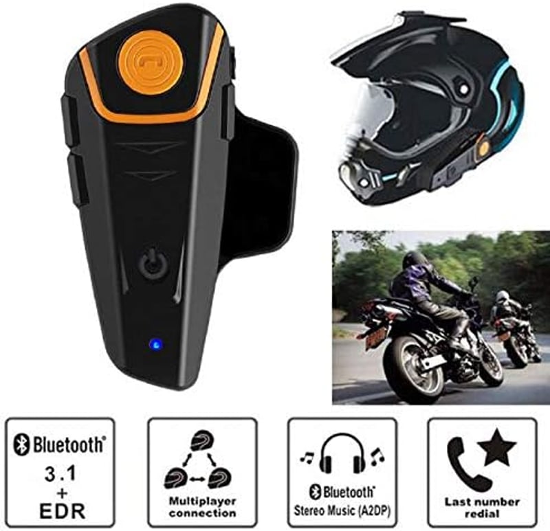 QSPORTPEAK BT-S2 Motoros Bluetooth Headset 1000m Kommunikáció Dupla Csomag