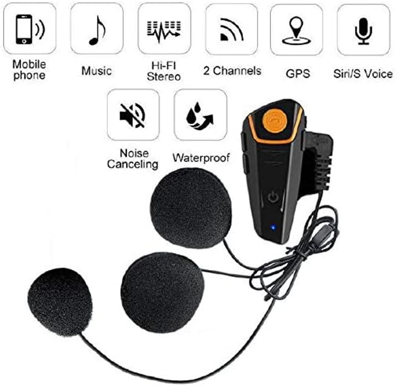 QSPORTPEAK BT-S2 Motoros Bluetooth Headset 1000m Kommunikáció Dupla Csomag