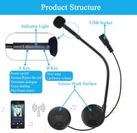 QSPORTPEAK L1 Motoros Sisak Bluetooth Headset Kommunikációs Rendszer 2