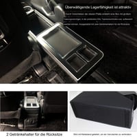 QSULNN Középkonzol polcokkal VW T5 T6 T6.1 2003-2019 fekete 3