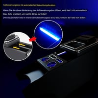 QSULNN Mercedes V-Class V220 V260 V250 W447 Középkonzol Tárolódoboz LED USB 4