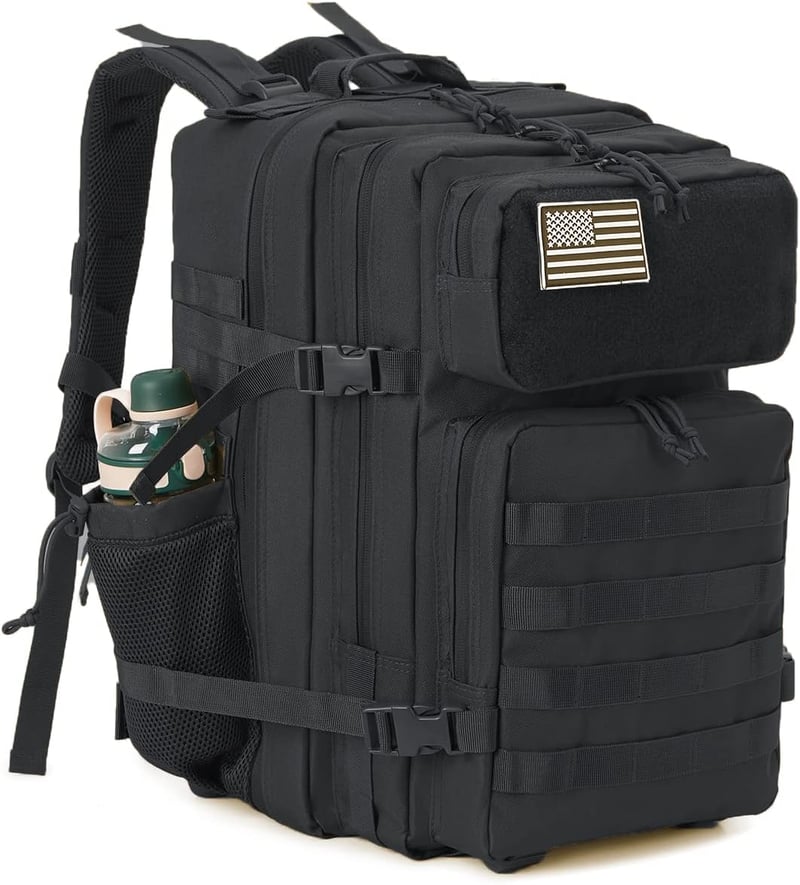 QT&QY Taktikai Katonai Hátizsák 25L-45L MOLLE Rendszer Vízálló Assault Backpack