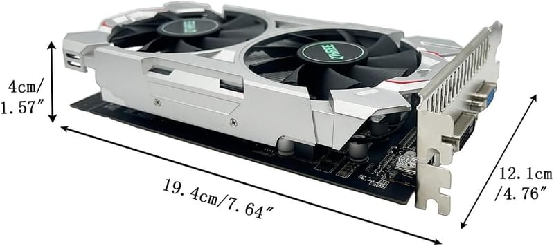 QTHREE GTX 750 Ti 4GB 128 bites PCIe x16 videokártya, dual ventilátor, HDMI VGA DVI, low profile, DirectX 12