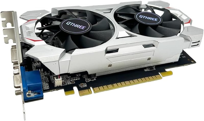 QTHREE GTX 750 Ti 4GB 128 bites PCIe x16 videokártya, dual ventilátor, HDMI VGA DVI, low profile, DirectX 12