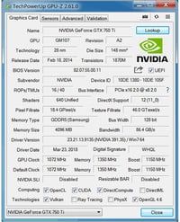 QTHREE GTX 750 Ti 4GB 128 bites PCIe x16 videokártya, dual ventilátor, HDMI VGA DVI, low profile, DirectX 12 7