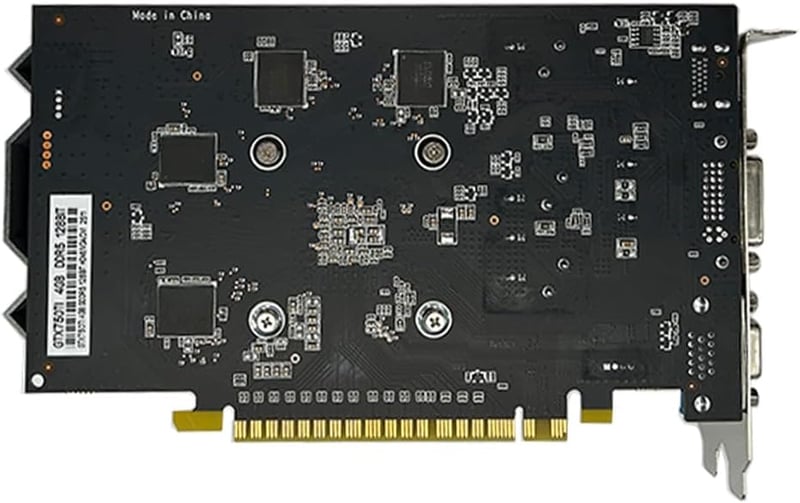 QTHREE GTX 750 Ti 4GB 128 bites PCIe x16 videokártya, dual ventilátor, HDMI VGA DVI, low profile, DirectX 12