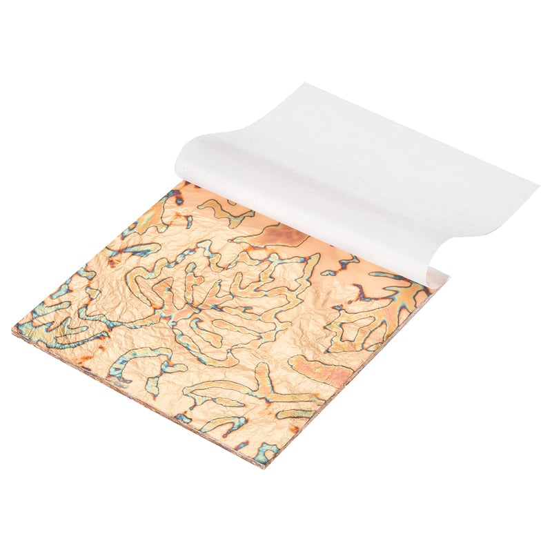 QUARKZMAN 10 bucăți Foiță de Aur 5,5 x 5,5 inch Folie de Bronz pentru Decorațiuni