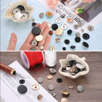 QUARKZMAN 10 ks okrúhlych plochých kovových gombíkov 23 mm strieborné, gombíky na šitie na oblečenie, nohavice, kabáty, saká, košele, obleky, DIY remeselné dekorácie 5