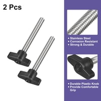QUARKZMAN 2db M8x70mm Rozsdamentes Acél T-alakú Csavarfej Gyorscsere Kézcsavar 3
