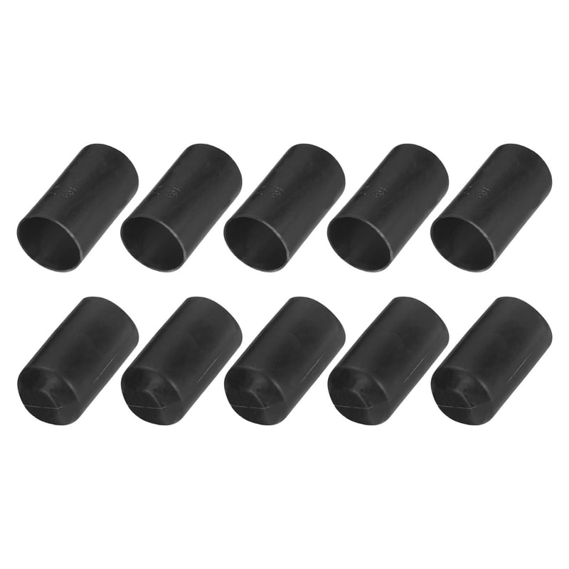 Tepelne zmrštiteľná ochranná koncovka QUARKZMAN, 25 mm x 50 mm, pomer 3:1, čierna – 15 ks