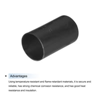 Tepelne zmrštiteľná ochranná koncovka QUARKZMAN, 25 mm x 50 mm, pomer 3:1, čierna – 15 ks 4