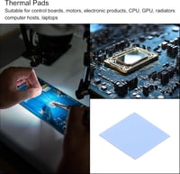 QUARKZMAN Hővezető Szilikon Pad 3.6 W/m.K - 20x20x0.5mm Kék Hűtőbetét Laptophoz, Számítógéphez, Radiátorhoz - Hőálló Termikus Alátét 5