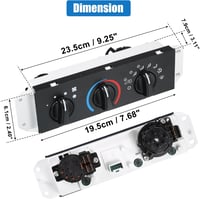 QUARKZMAN Jeep Wrangler Fűtés Klíma Kapcsoló 55056558AA 7