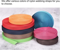 QUARKZMAN Lapos Nejlon Heveder 25mm x 9,1m - Élénkkék Pánt Hátizsák Javításhoz, DIY Projektekhez, Csomagtartóhoz és Kézműves Munkákhoz 5