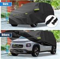 QUARKZMAN Vízálló Autótakaró Ponyva Citroen C3 Modellekhez (2002-2023) - Teljes Külső Védelem, Időjárásálló Autóvédő Huzat 4