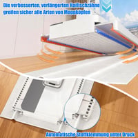 Sistem de curățare cu mop QuazarPyon cu cleme de fixare, 12 lavete din microfibră, mâner telescopic, mop pentru podele 7