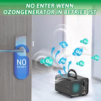 Qucship Ózongenerátor 78000 mg/h Ipari Ózongép Időzítővel Autóhoz Otthonhoz 6