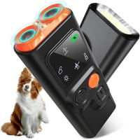 QueenMew Ultrahangos Kutyaugatás Elleni Eszköz 2 Módú LED Fénnyel 30m Hatótáv - 2-black 1