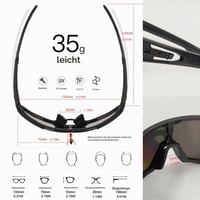 Cyklistické okuliare Queshark s rámom TR90, polarizovanou ochranou UV400 a 3 vymeniteľnými sklami, športové slnečné okuliare pre mužov aj ženy na beh, rybolov a šoférovanie 4
