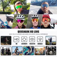 Queshark polarizált kerékpáros napszemüveg cserélhető lencsékkel férfiaknak és nőknek 5