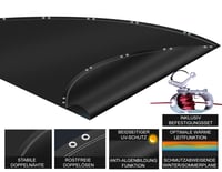 Husă rotunda pentru piscină QUICK STAR pentru piscine de 460-500 cm, diametru prelată 560 cm, negru, husă solară pentru vară și iarnă, PE 200 g/m², rezistentă la UV 3